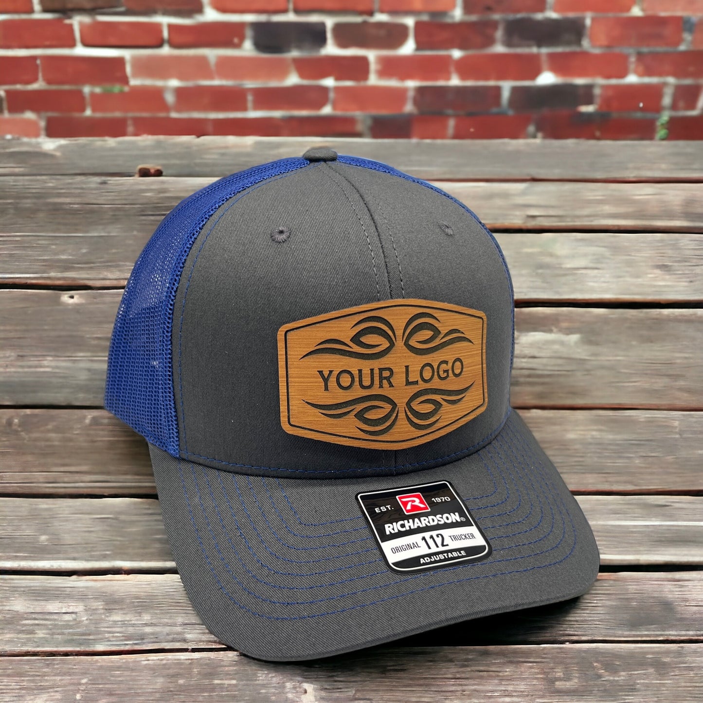 Richardson 112 Trucker Cap with Business Logo - Mighty Fine Laser Design