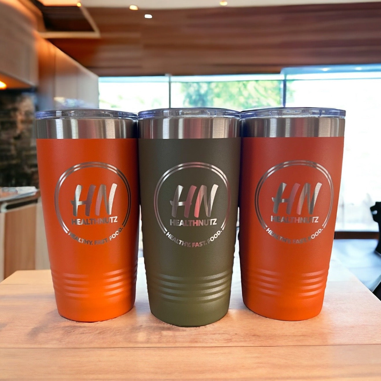 20 oz Engraved Tumbler with Slider Lid - Mighty Fine Laser Design