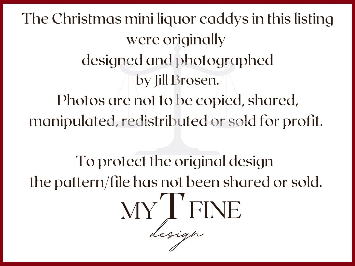 Mini Liquor Bottle Christmas Caddy-Let's Get Lit, Drink Some Booze, Merry Christmas