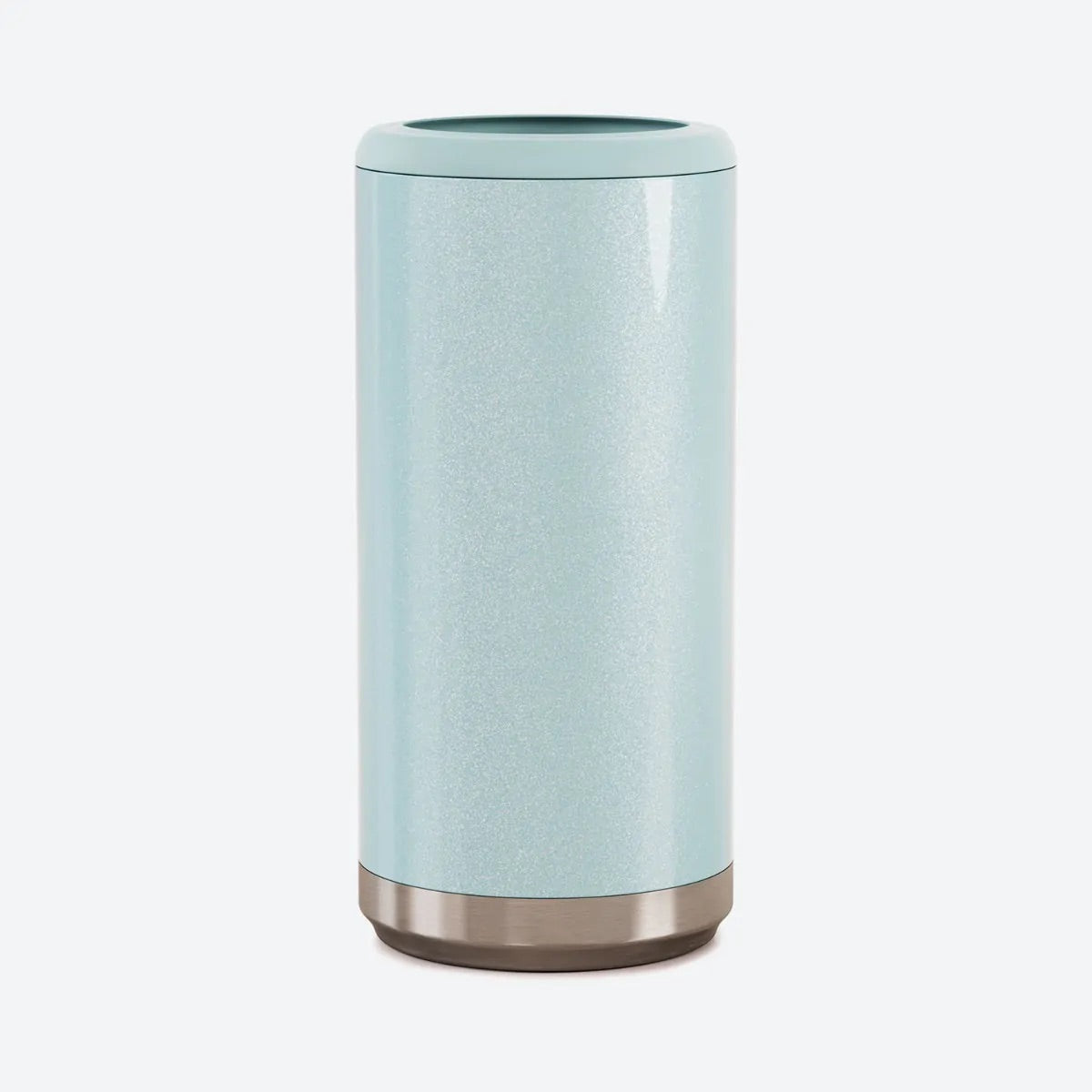 Floral Initials Skinny Can Cooler - Mighty Fine Laser Design