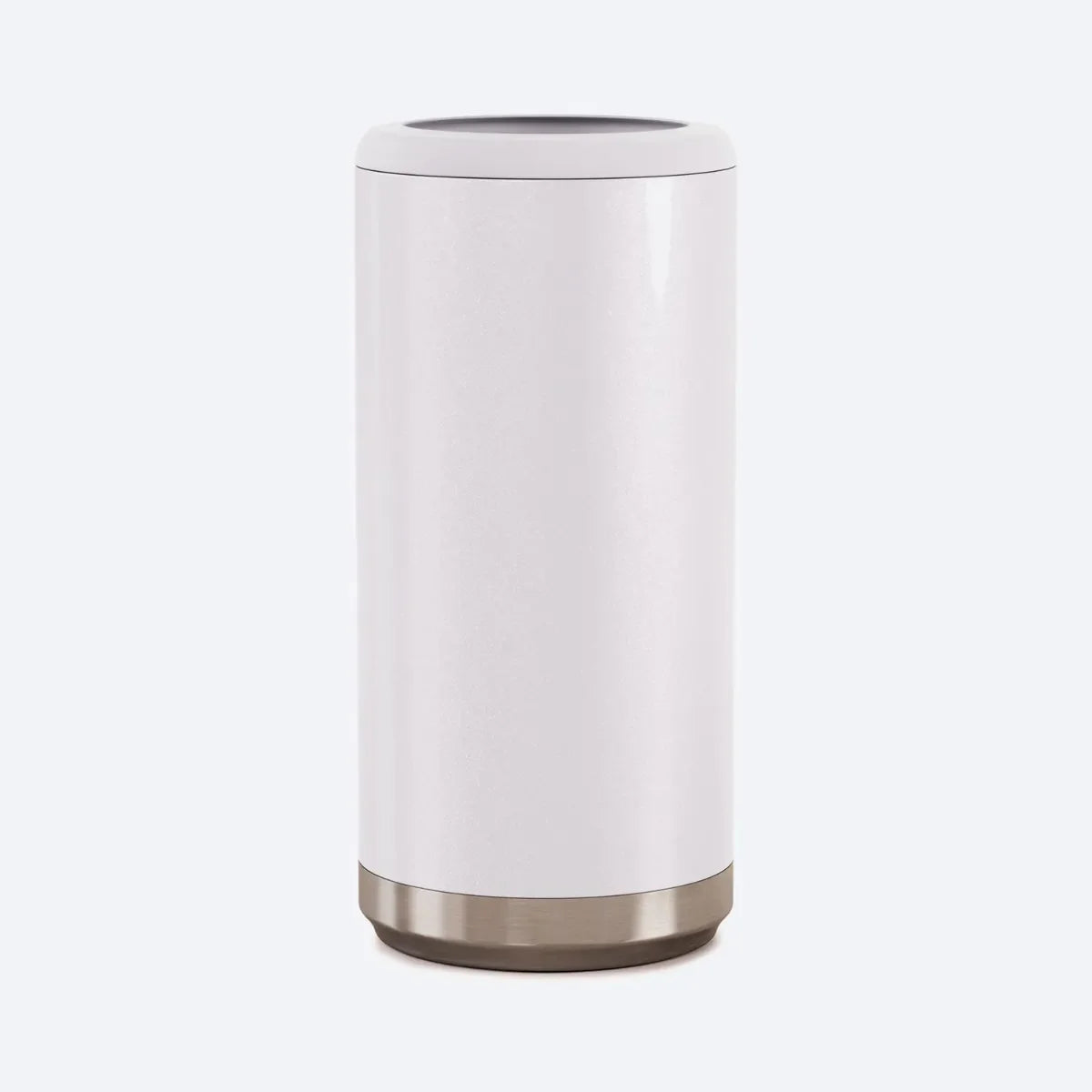 Floral Initials Skinny Can Cooler - Mighty Fine Laser Design