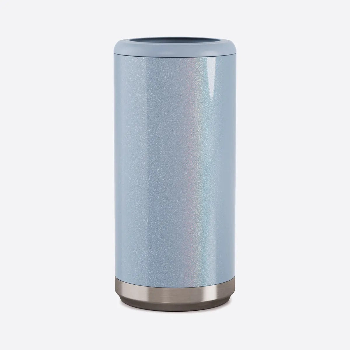 Floral Initials Skinny Can Cooler - Mighty Fine Laser Design