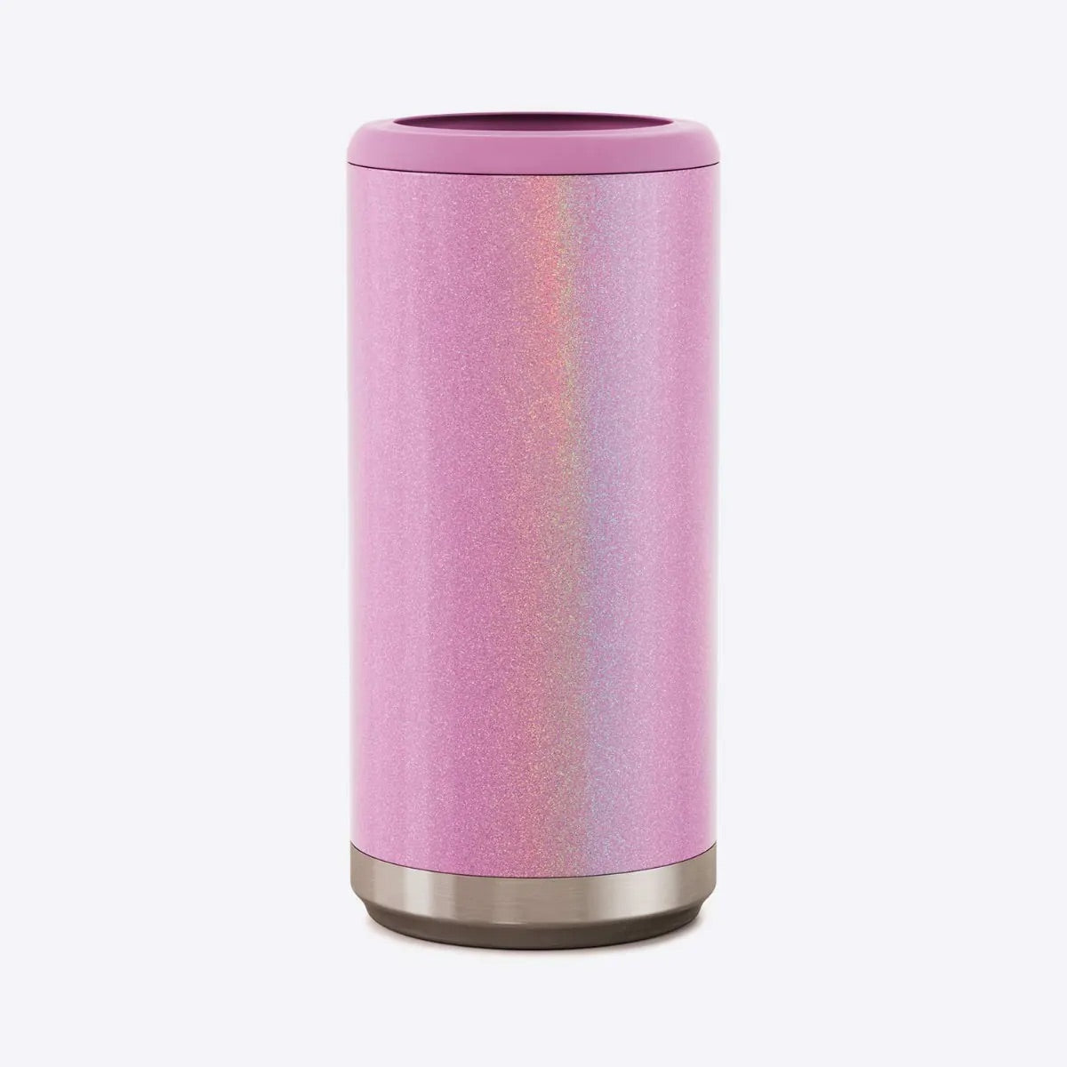 Floral Initials Skinny Can Cooler - Mighty Fine Laser Design