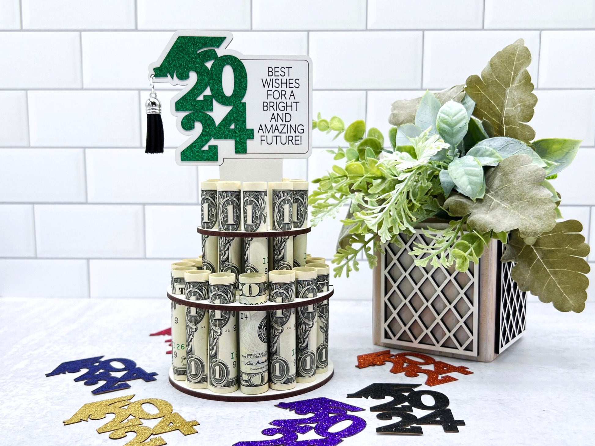 Graduation Gift Money Cake, Senior Graduation 2024 Money Holder - Engr –  Bailey Bunch Designs