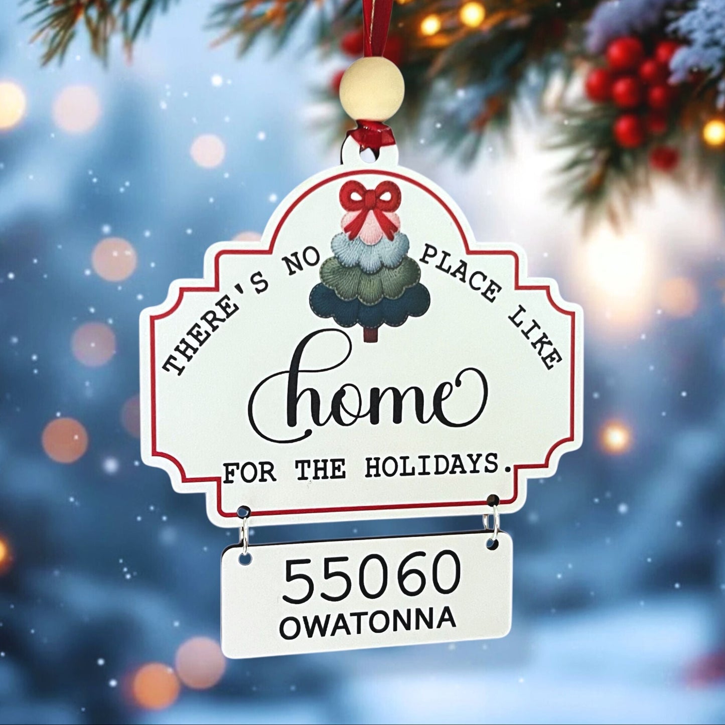 White christmas ornament 