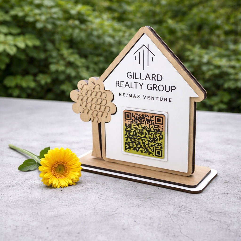 Custom QR Code Sign for Realtors-Owatonna Business Owners