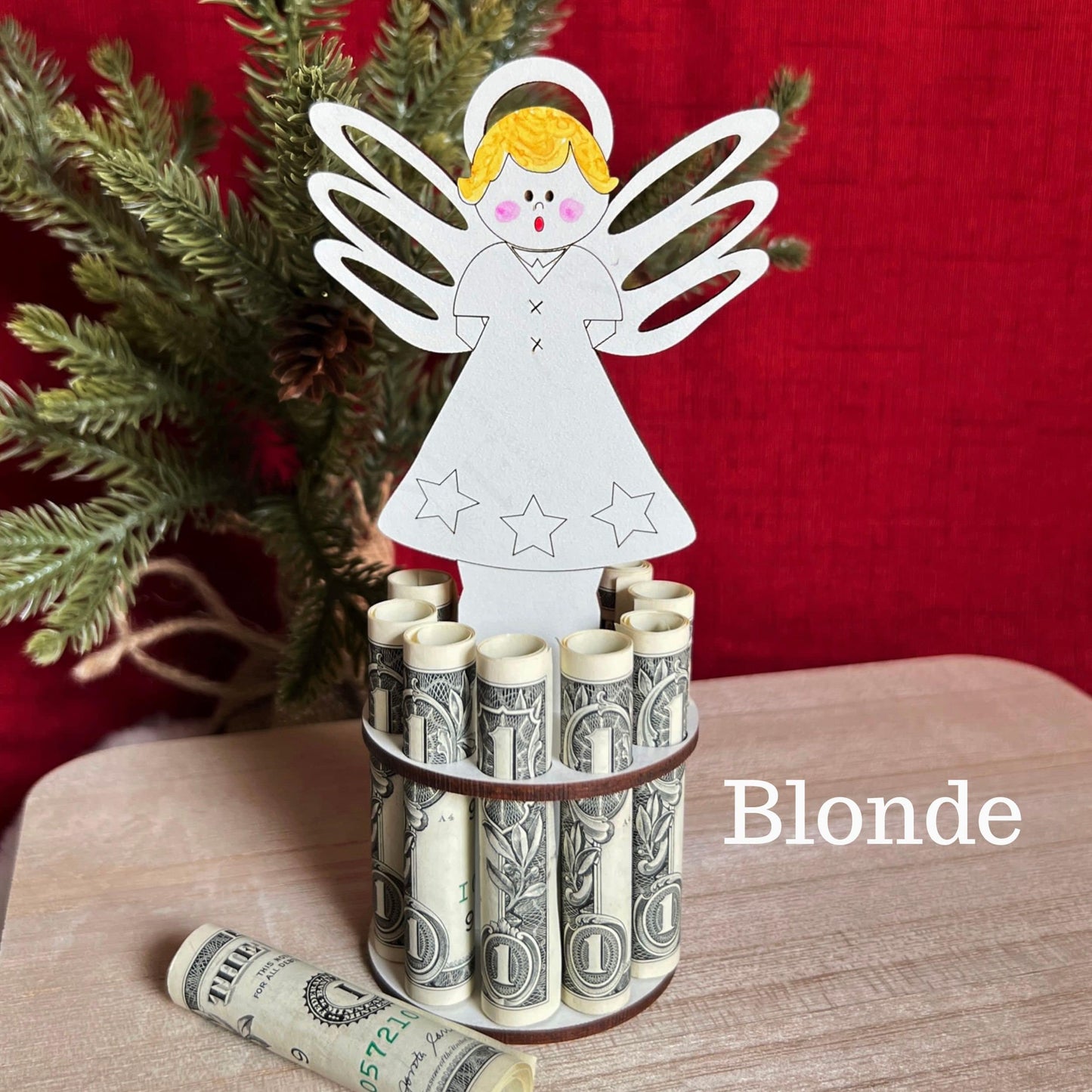 Singing Angel Ornament Money Holder
